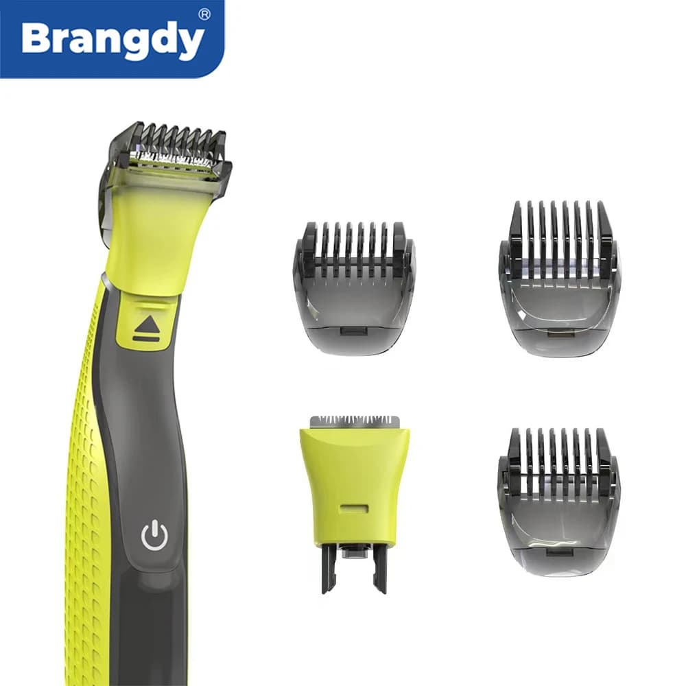 Testine di ricambio per rasoio Brangdy per Philips One Blade QP2520 QP2630 QP2834 QP6510 QP6520 Kit regolabile a 3 lunghezze per regolabarba