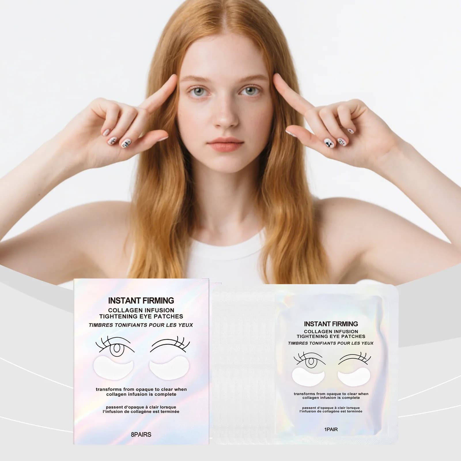 Collagen Eye Mask Dissolvency Thin Lines Eye Removal Eyelash Strength Hydrating Shader Nutrire Relieving Moisturizing Eye Stress