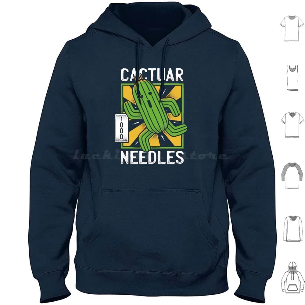 Cactuar Hoodie Cotton Long Sleeve Final Fantasy Vii Cloud Strife Ff7 Soldier Shinra Sephiroth 1000 Needles First Class Soldier