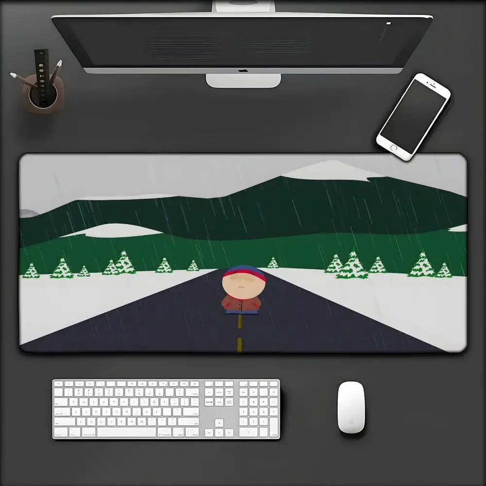 Funny-South-Park-Cute Mousepad Tappetino per mouse Tappetino da scrivania con pad Accessori da gioco Tappetino per tastiera Prime Gaming XXL
