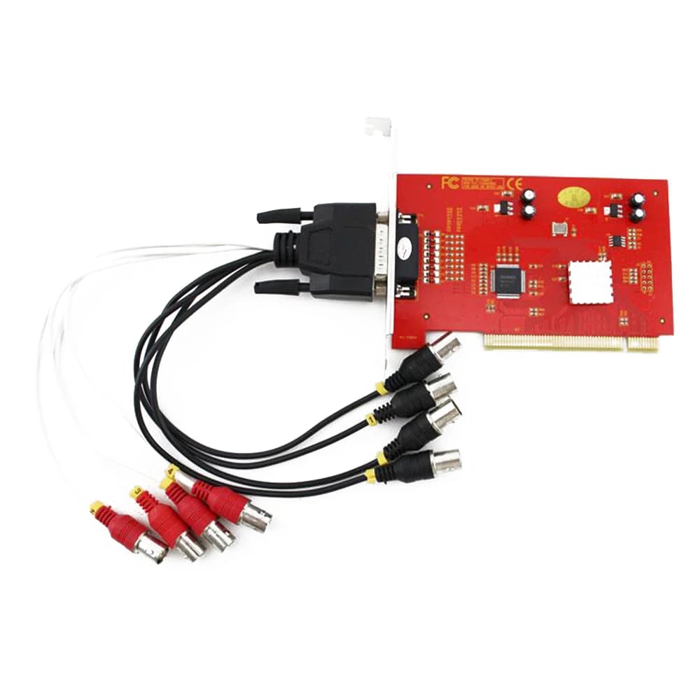Scheda di acquisizione video Registratore PCI a 4 canali Win XP 7 Monitor per computer HD a 32 bit Grabber Box TV Acquisizione DVD Convertitore audio video