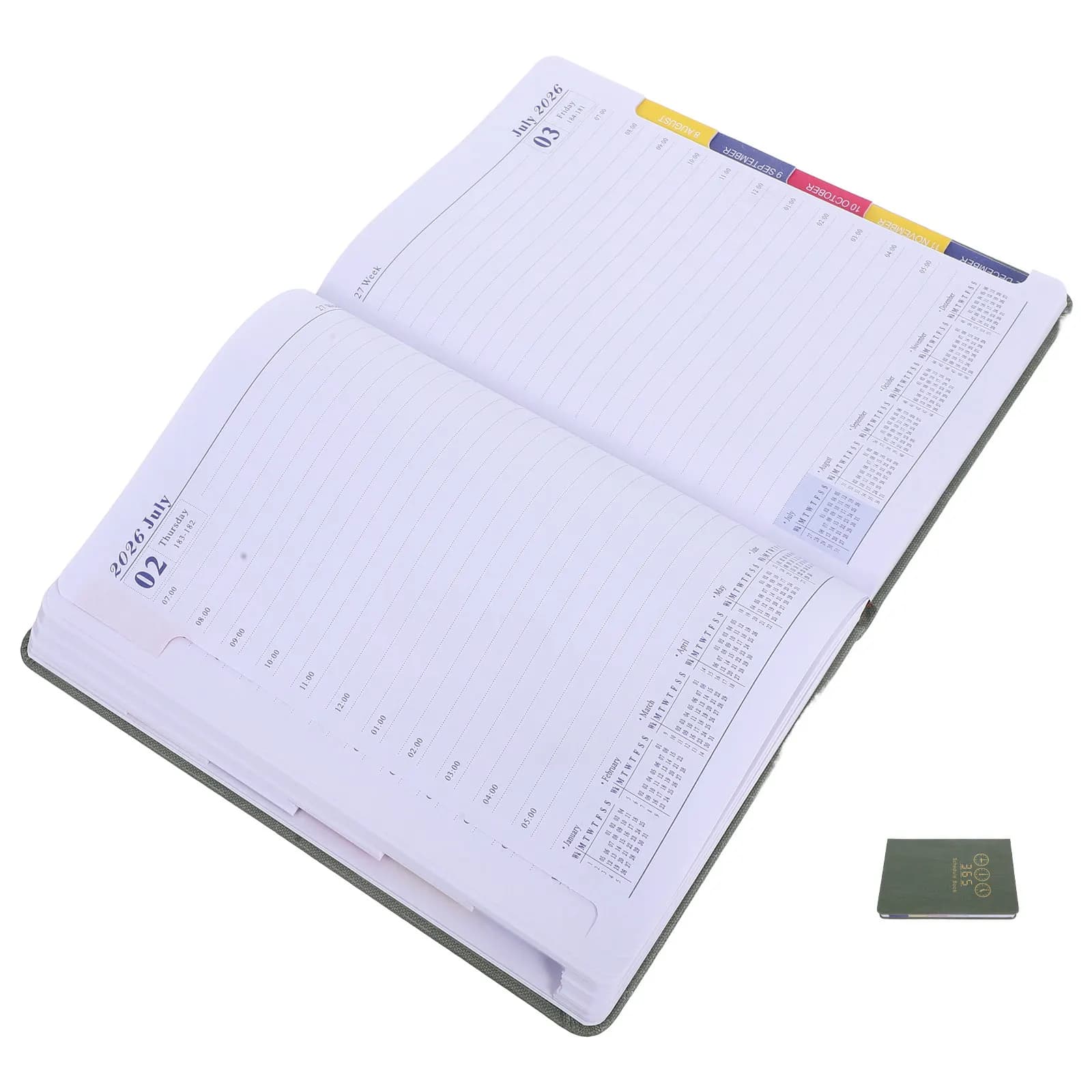 2026 Personal Planner Notebook A5 Hardcover Monthly Weekly Calendar Organizer Notebook for Work Study Appointment Task