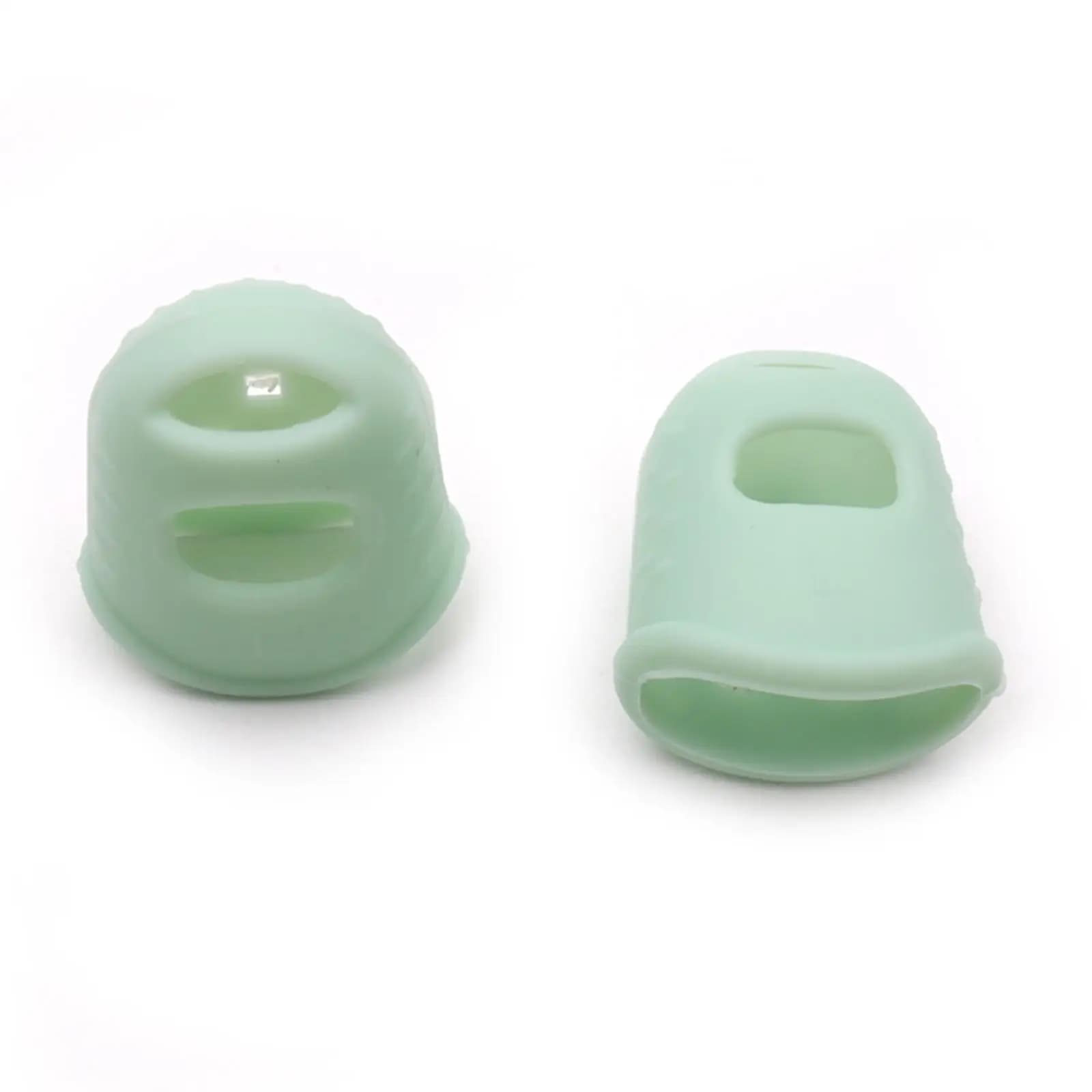 Kalimba Finger Protector Soft Silicone Thumb Picks Guitar Finger Accessories Anti Slip for Beginner Finger Pain Relief