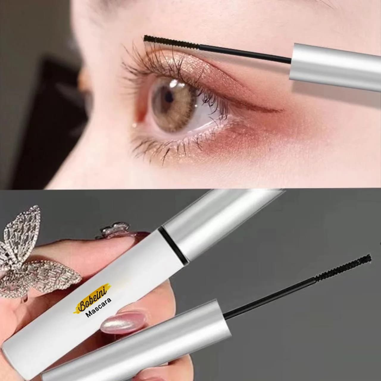 [Primer per styling ciglia naturali] Mascara impermeabile, spesso e a prova di sbavature a forma di ricciolo