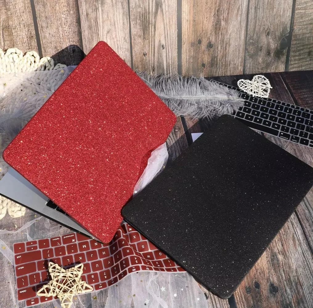 Custodia glitter di lusso per MacBook Air Retina 13 15 "Touch Bar e tastiera Cover Custodia rigida Mac book Air Pro 13 2020 A2338 A2337 M1