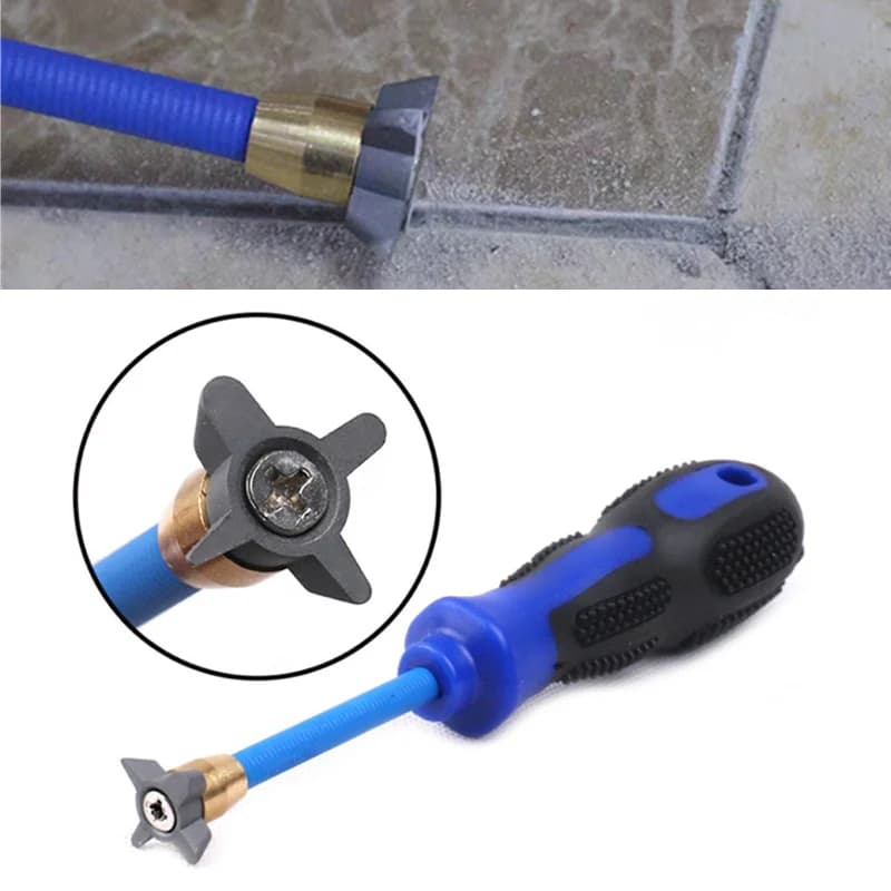 Rimozione professionale della malta per piastrelle in ceramica a cono in acciaio al tungsteno 4In1 per utensili manuali per la pulizia del cemento della cucitura della parete del pavimento