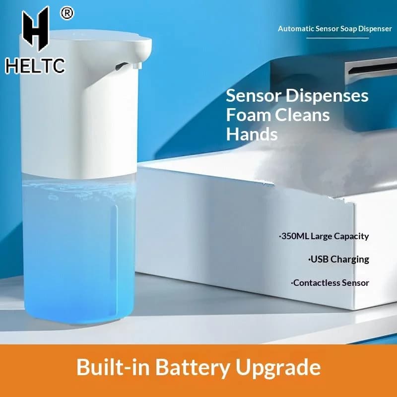 Dispenser automatico di sapone schiumogeno senza contatto con sensore, lavamani intelligente per casa, hotel, bagno