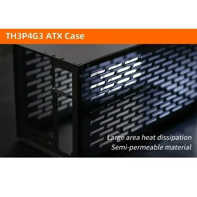 Case Compatibile con Thunderbolt TH3P4G3, Dock GPU, Scheda Grafica Esterna, Telaio in Metallo, Piastra Acrilica per Alimentatori ATX SFX FLEX(1U)