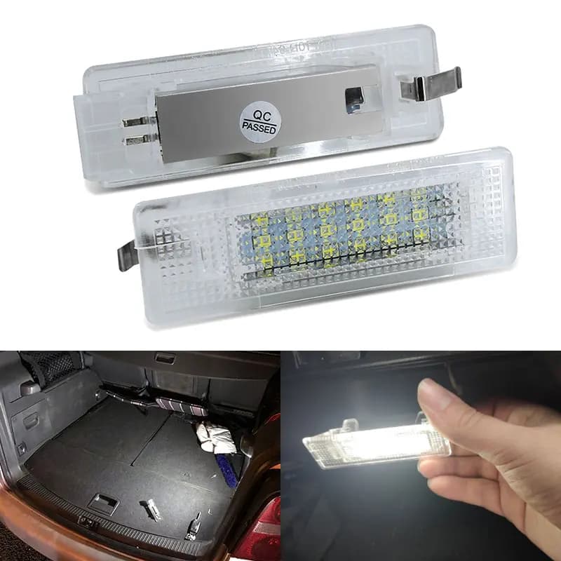 1PC/2PCS Bianco 18 SMD LED Bagagliaio Tronco Luce Interna Canbus Per VW GOLF 5/6/7 MK5 Mk6 MK7 V/VI/VII Jetta Passat Touran