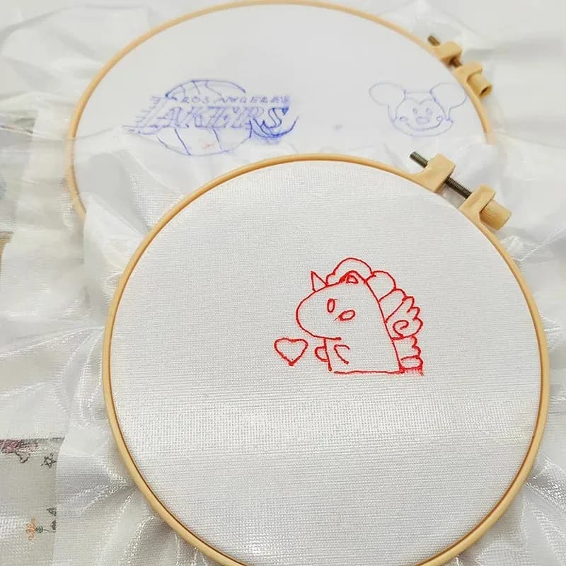 New Diy Embroidery Cross-Stitch Water-Soluble Cloth Water-Washed Paper Dot Grid Drawing Water Elimination Line Embroidery Tools