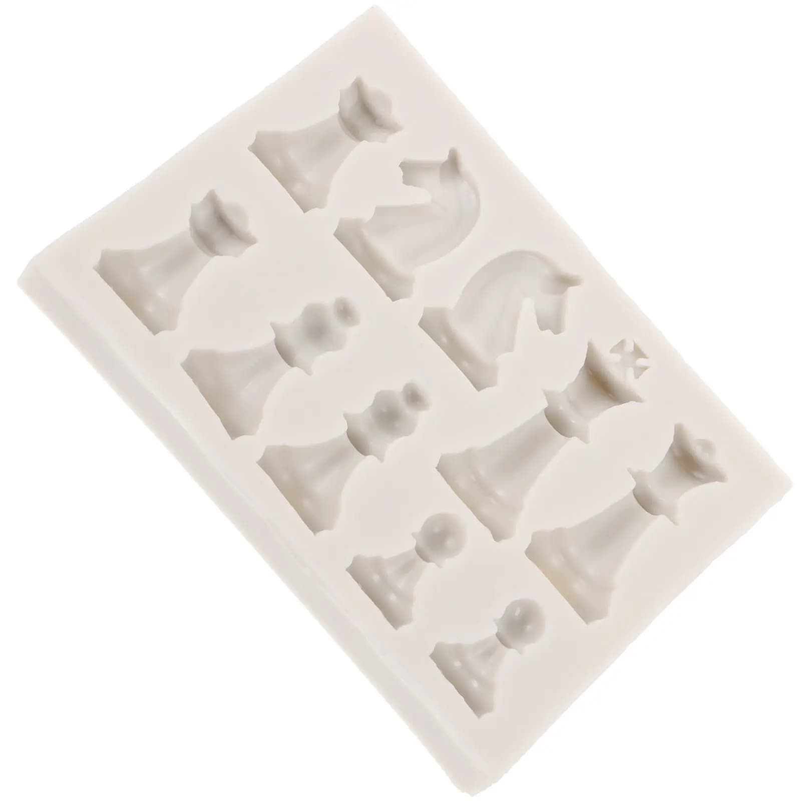 Set di Stampi in Silicone per Pezzi degli Scacchi Fai-da-Te, per Resina Epossidica, Flessibili e Riutilizzabili, per Creazione Set di Scacchi Internazionali