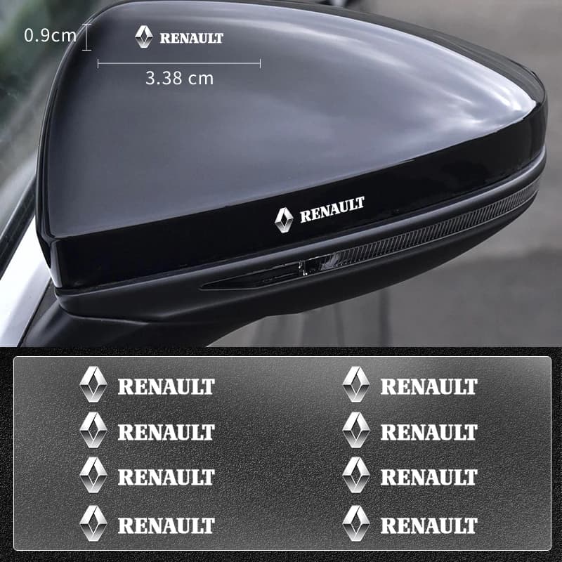 Car interior wall decals, steering wheel decorations for Renault Duster Kaptur Clio Logan Captur Megane 2 3 Laguna