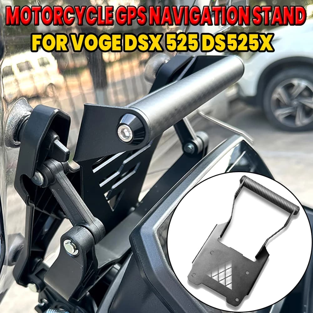Per VOGE 525 DSX DS525X DSX525 DSX 2023 2024 supporto per supporto GPS per navigazione moto staffa di montaggio in alluminio per telefono cellulare