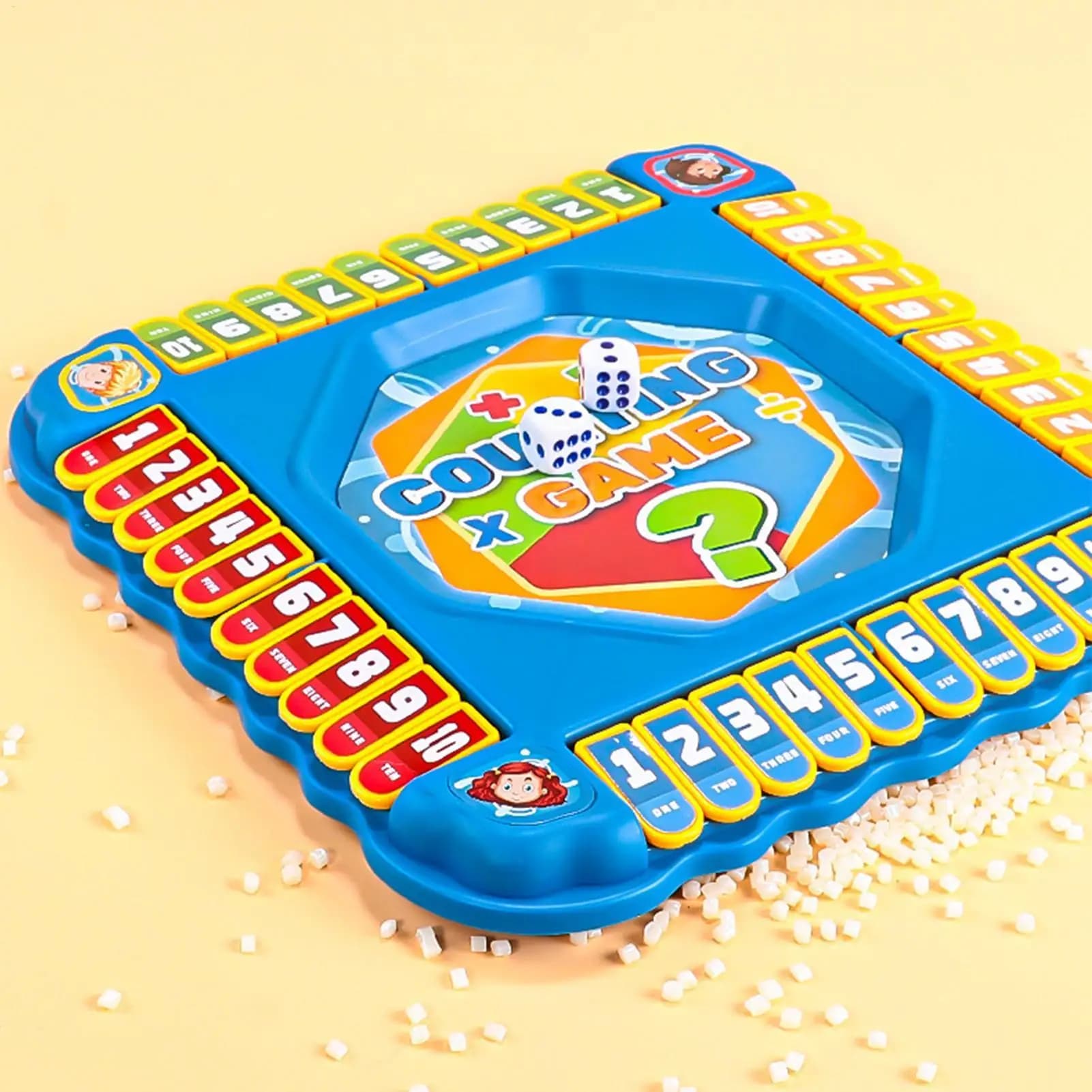 Gioco di Dadi Shut The Box, Gioco da Tavolo Educativo per Bambini 3-6 Anni, Intrattenimento per Aula, Casa, Feste, Serate, Compleanni