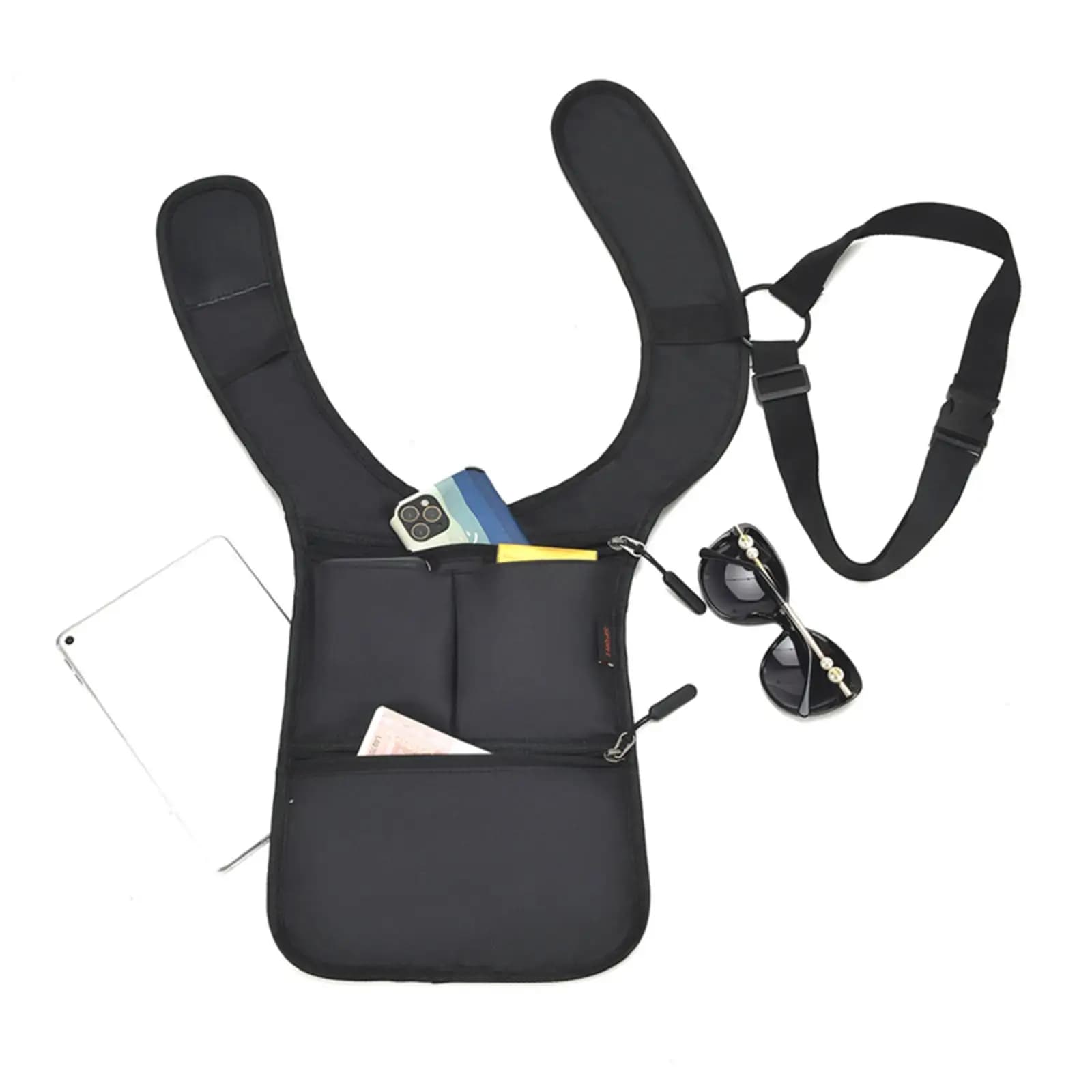 Hidden Underarm Shoulder Bag Multipurpose Nylon Concealed Pack for Outdoor