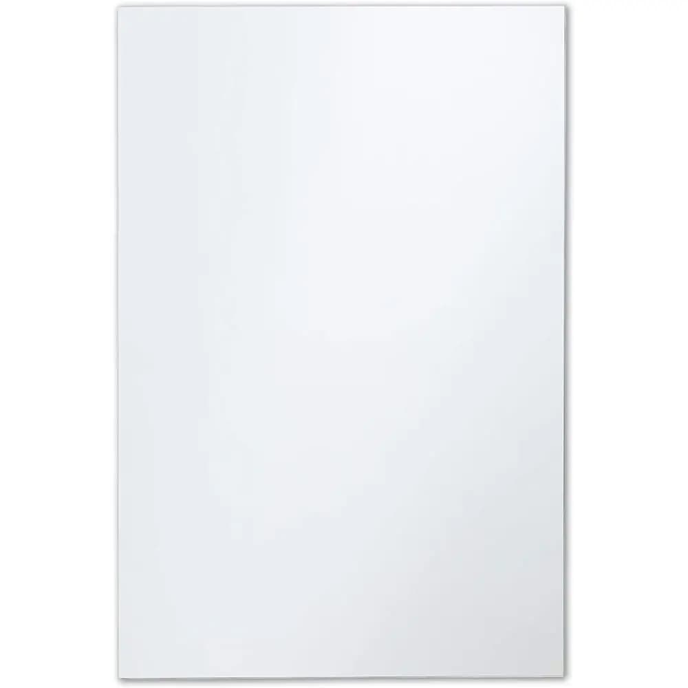 Specchio rettangolare senza cornice Better Bevel, specchio da parete per bagno da 30" x 36" con bordo lucido a matita