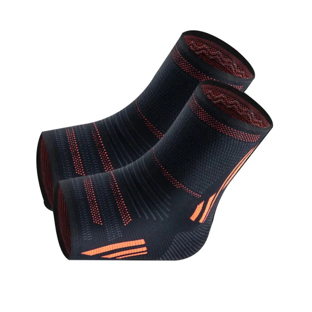 2 Pezzi Supporto per Caviglia per Corsa e Sport, Sollievo dal Dolore, Fascite Plantare, Tendine d'Achille, Protezione del Tallone, Fascia in Maglia