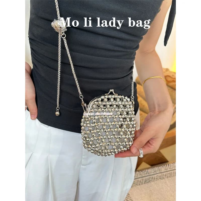 2026 Designer Handbags Sparking Clutch Bags Women Wedding Rhinestone Evening Clutch Bags Gemstone Crossbody Bag