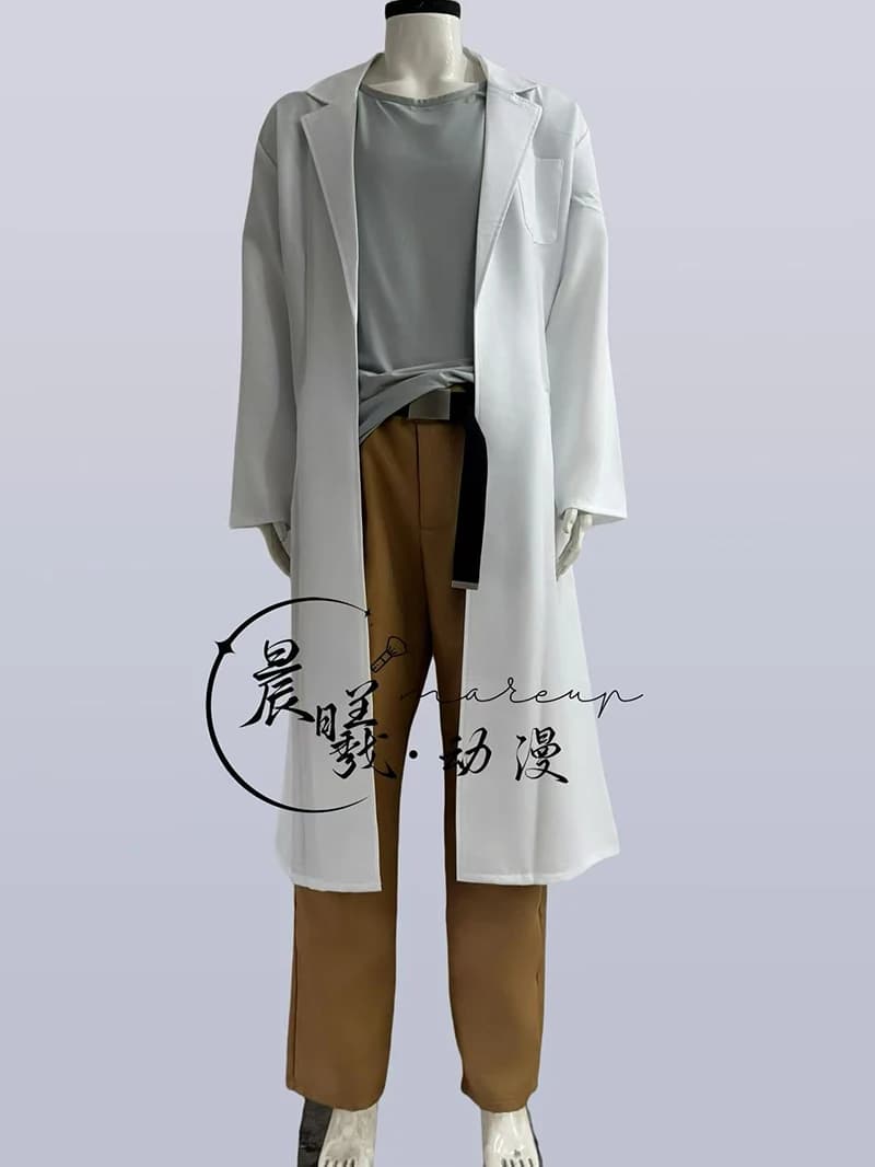 Anime Steins;Gate Okabe Rintarou Costumes Cosplay Man Woman Trench T-shirt Trousers Belt Dresses Halloween Carnival Party Dress