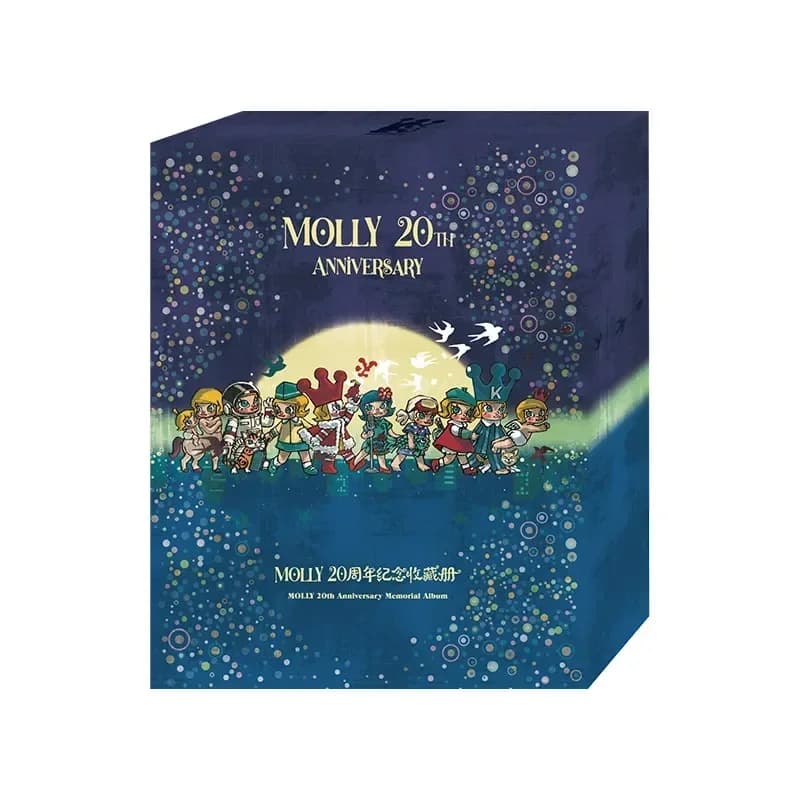 POP MART Molly 20th Anniversary Memorial Albam Series Blind Box Guess Bag Original Toys Doll Cute Anime Figure Ornaments
