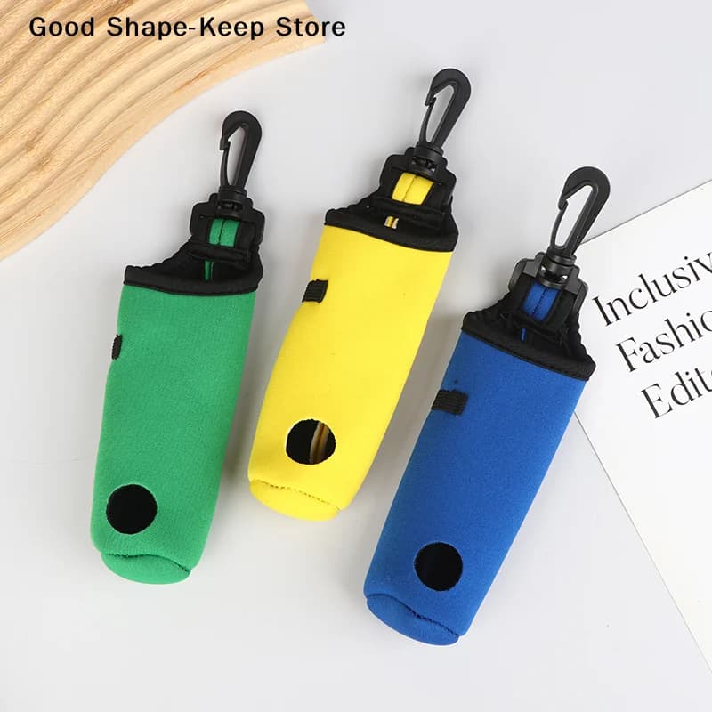 Porta Tee da Golf Portatile, Accessorio Regalo, Borsa in Neoprene per Palline da Golf, Porta Palline con Clip per Cintura