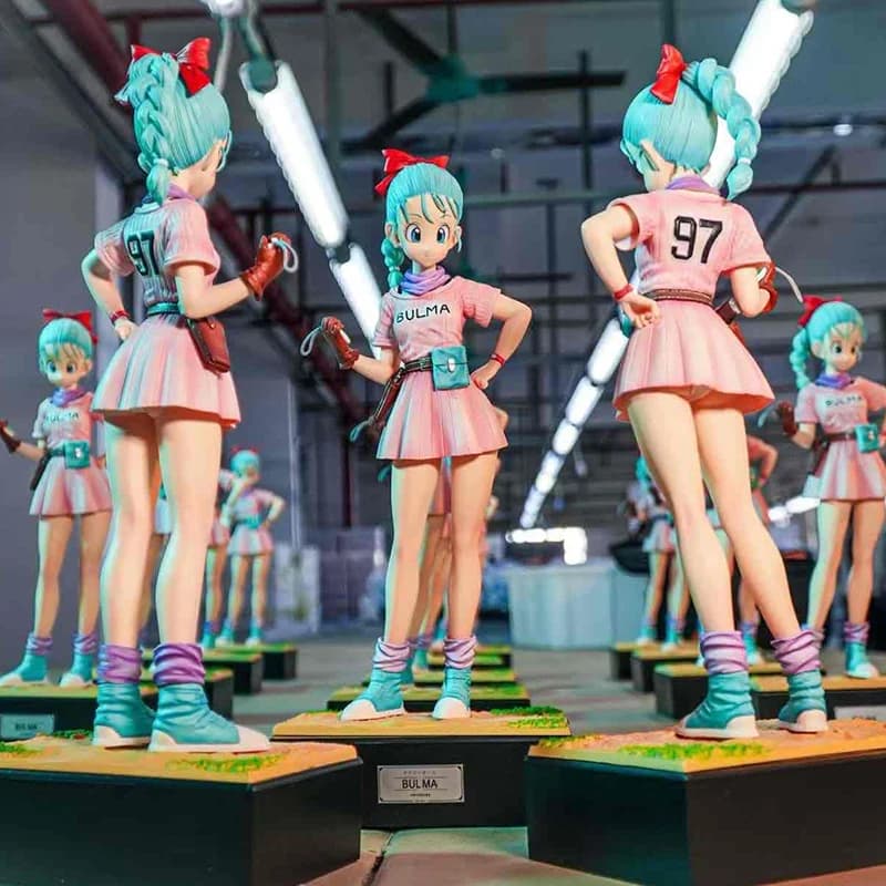 30 cm JT Studio Dragon Ball Z Bulma Anime Figura Infanzia Bulma Figurine PVC Collezione di statue Modello Ornamento Regalo di Natale Giocattolo