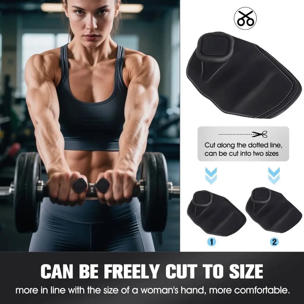 1 Paio di Guanti Ergonomici per Sollevamento Pesi, Anti-Slip, Elastice, per Allenamento in Palestra, con Palmo in Silicone Soft and Thick, per Men and Women