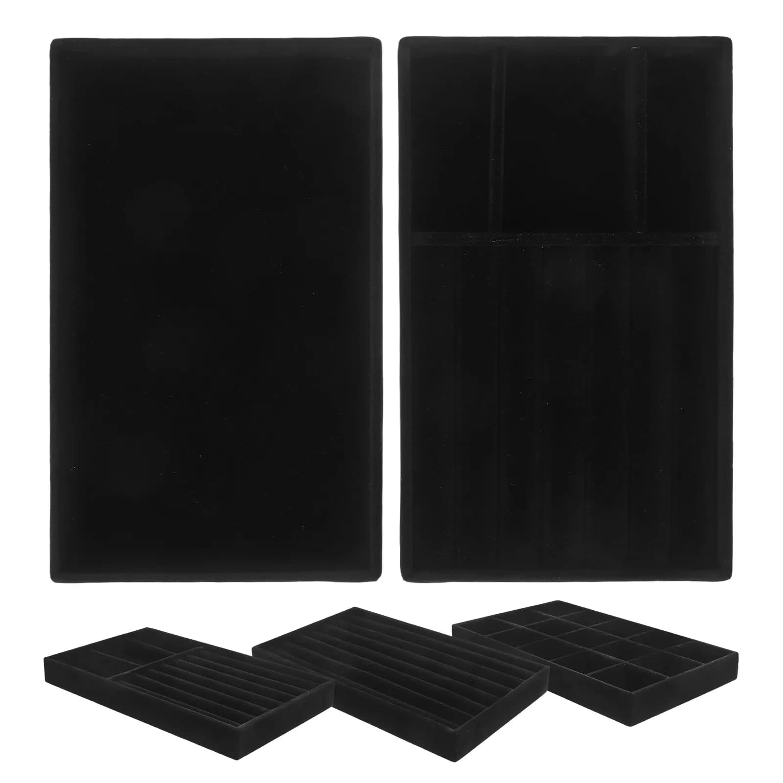 Set Elegante di Organizzatori da Scrivania per Gioielli, Vassoio per Esporre e Conservare Orecchini, Anelli, Bracciali e Spille, Decorazione Elegante per Toeletta
