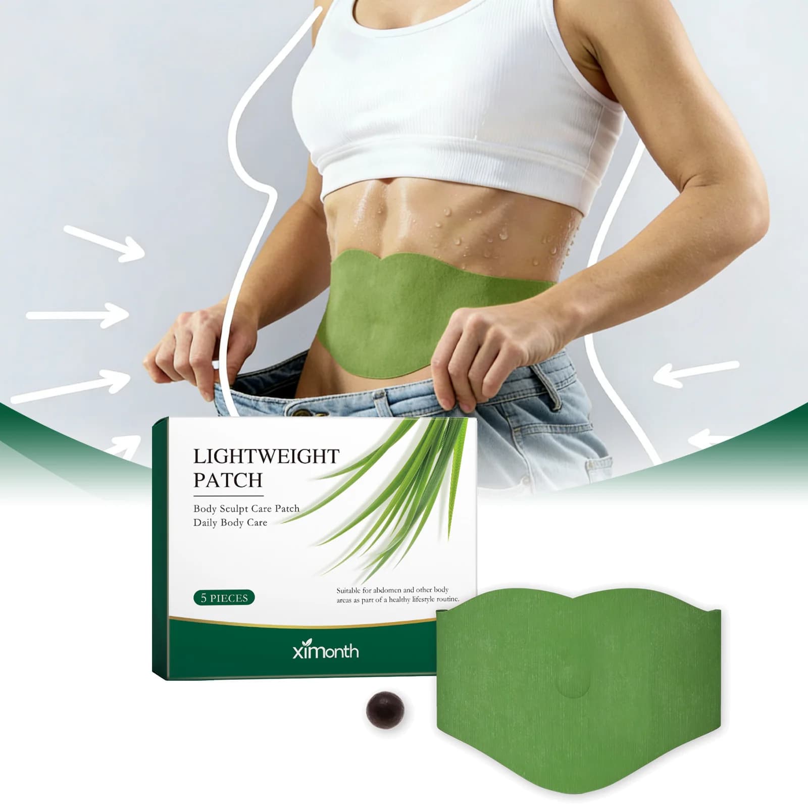 Cerotto per la Cura del Corpo alle Erbe, Leggero e Idratante, Rinfrescante, Traspirante, Delicato sulla Pelle e Perfettamente Aderente