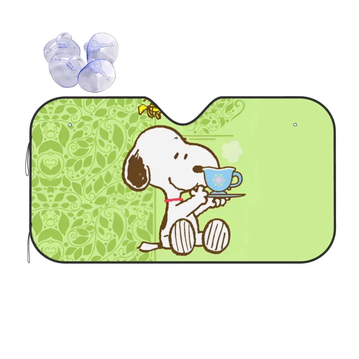 Snoopys Springtime Windshield Sunshade Personality Cover Front Block Window 76x140cm Car Window Windscreen Cover UV Protector