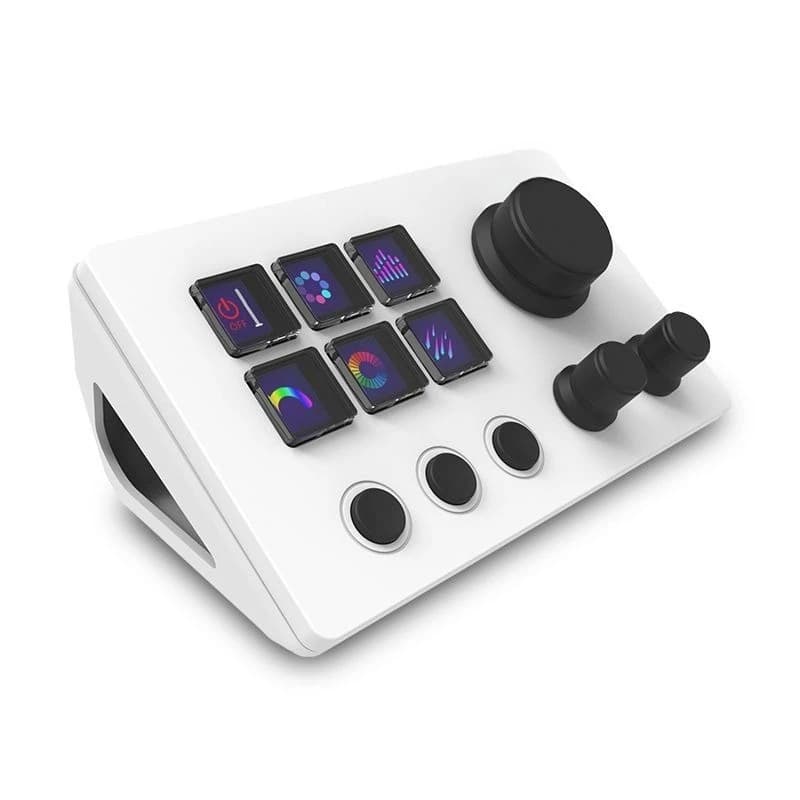 Console Stream Deck, mini tastiera personalizzata con manopola dello schermo, pannello di controllo visivo per giochi/edizioni su PC, lega di alluminio