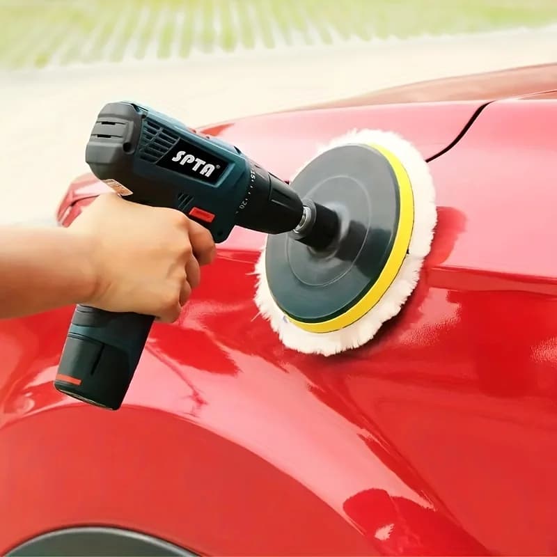 6-piece industrial polishing kit Sprinkle polishing sponge for car waxing disc for car paint care