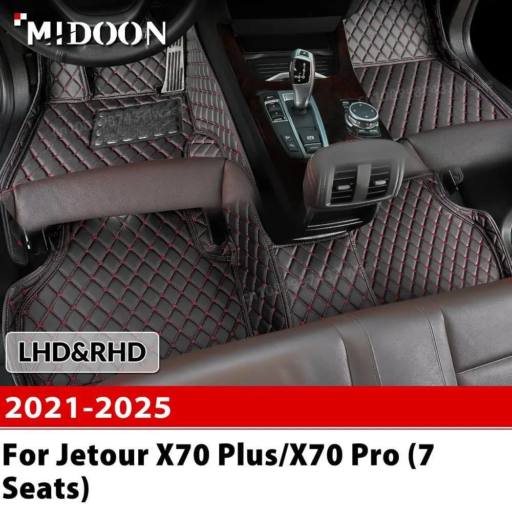 Per Jetour X70 Plus/X70 ro (7 posti) 2021-2025 2024 2023 2022 Tappetini per auto Automobile personalizzata Copertura per tappeti Accessori interni