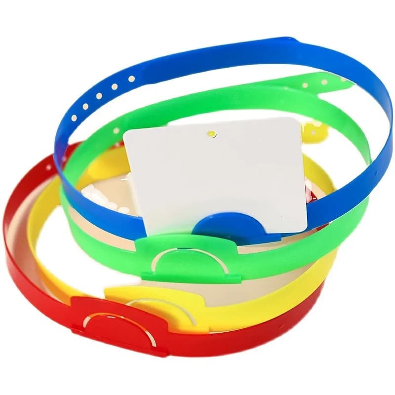 Fascia per capelli in plastica per gioco di domande rapide, accessori cosplay, fai da te, per feste in classe, istituti educativi, giocattolo didattico