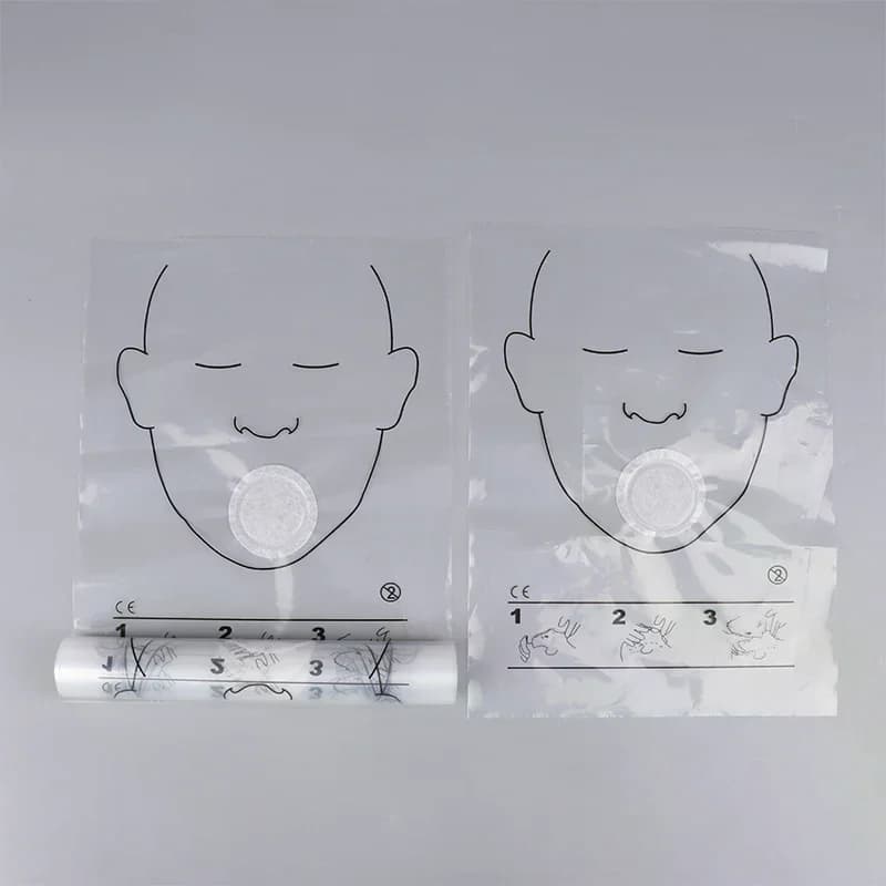 5/30PCS Emergency Respirator Mask Training CPR Mask Rolling Rescue Tool Kit