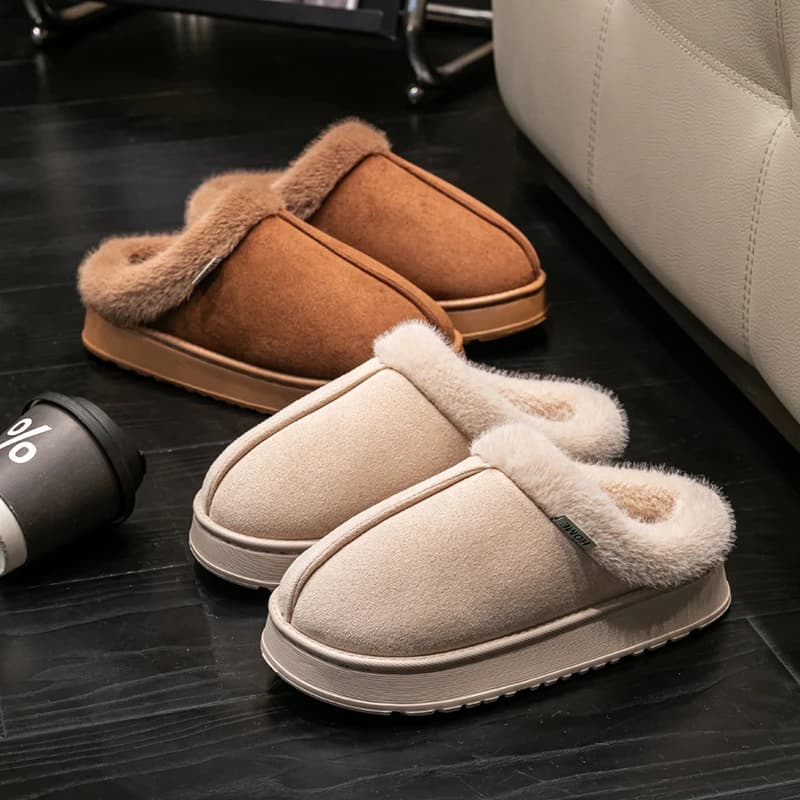 Fashionable women's soft Slippers for autumn and winter Hot and non-slip unisex Slippers with thick EVA sole for winter
