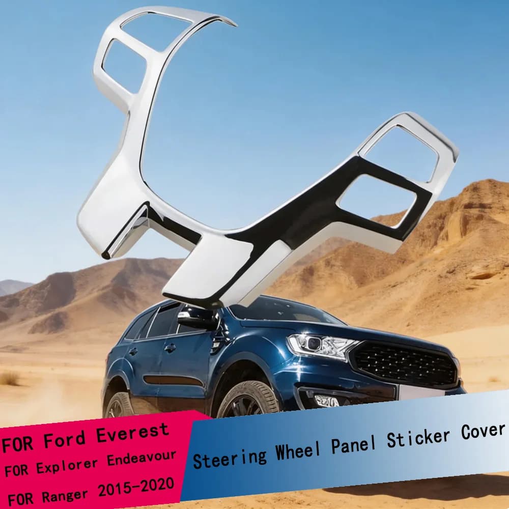 Copri Volante in ABS con Decorazioni in Paillettes per Ford Everest Explorer Endeavour Ranger 2015 - 2020, Accessori Interni Auto