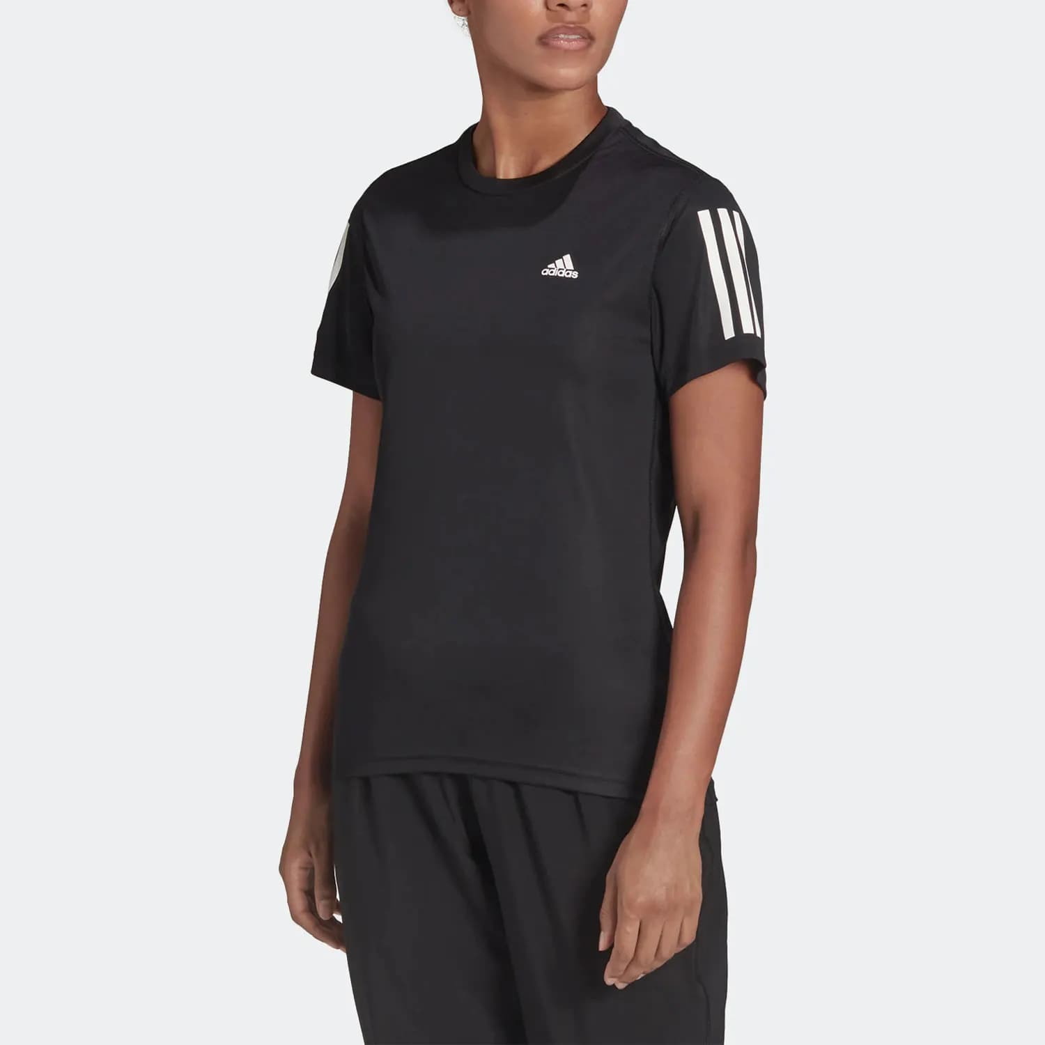 T-shirt da donna Adidas a maniche corte, nuova abbigliatura sportiva per yoga, ad asciugatura rapida, per fitness, mezza manica, per frisbee, corsa, H59274