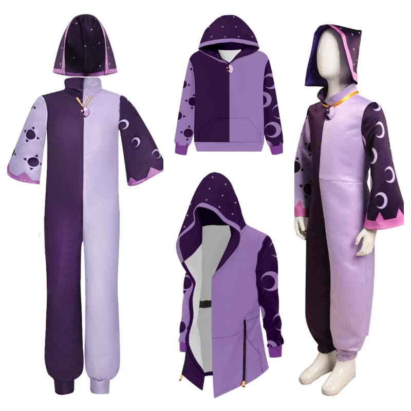 Tuta cosplay da collezione The Owl Travestimento Costume da casa Adulto Bambini Giacca con cappuccio Cappotto Abiti Abito da festa di carnevale di Halloween