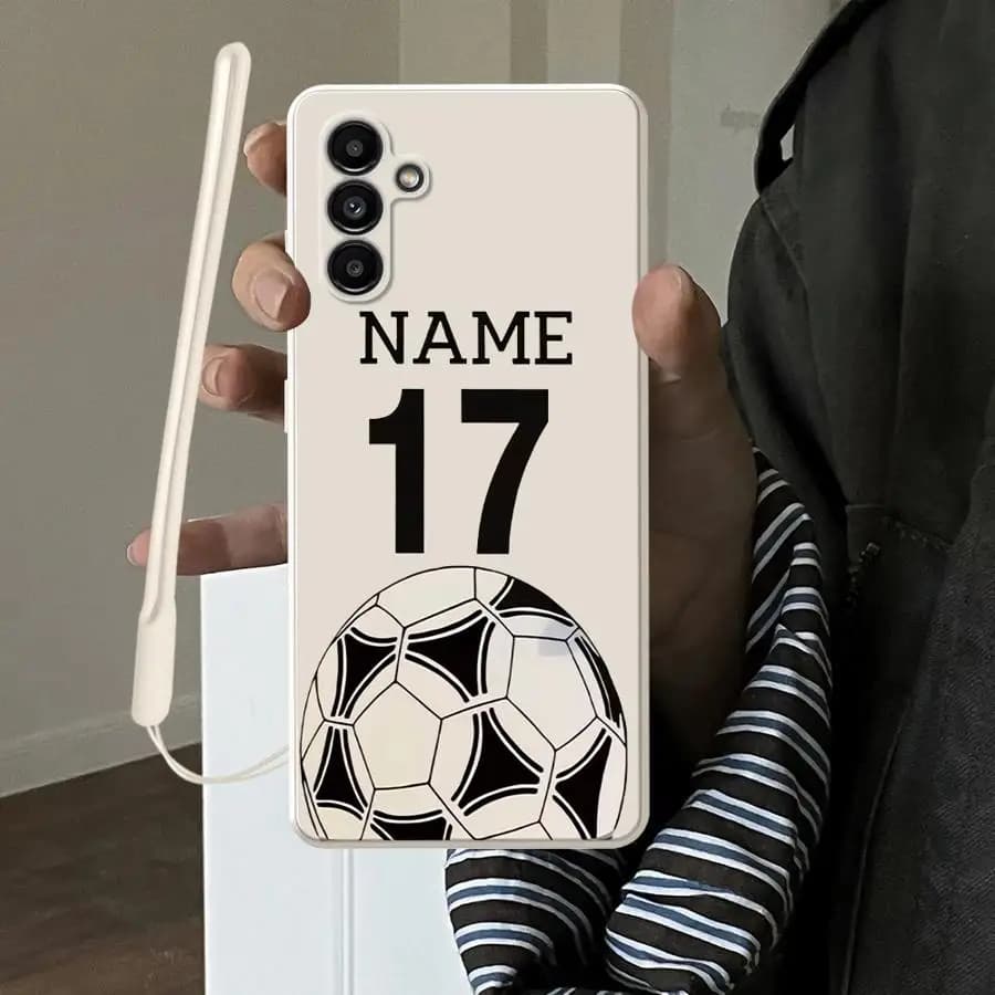 Cover per Telefono Samsung Galaxy A06 A20s A04 A03 A53 A30s A05 A71 A73 A50 A56 A02s con Design Calcio 17