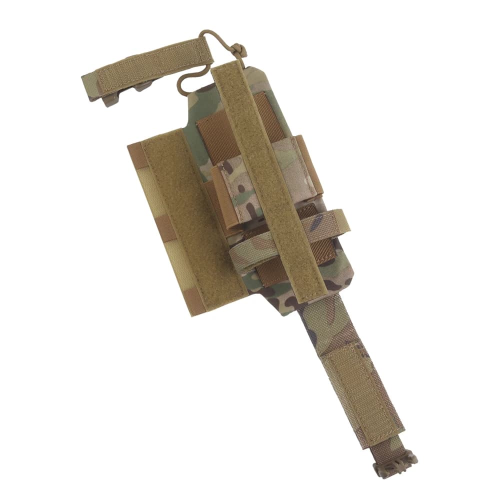 Borsa Laterale Tattica Serie R per Radio con Chiusura a Strappo, Porta Walkie-talkie per PRC163 152 148, per Gilet da Caccia