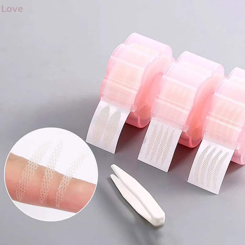 ♪ L&P] 360 pieces transparent makeup gray beige eyelid strip large invisible double fold eyelid shadow tape adhesive beauty tool