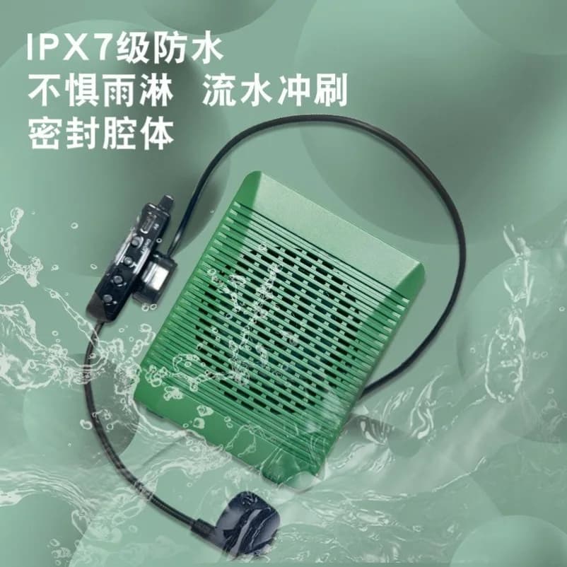 Portable Bluetooth Voice Amplifier Wireless Lavalier Microphone Speaker for Outdoor Meeting Event