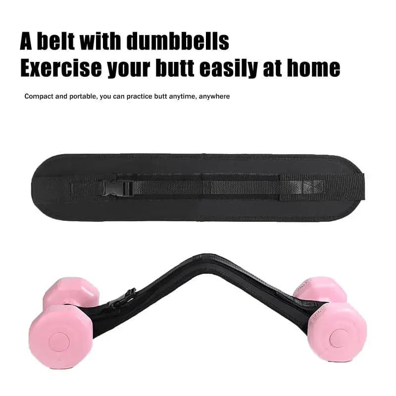 Adjustable Hip Thrust Exercise Belt Home Fitness Accessory Compatible with Dumbbells Glute Activation for Women and Men