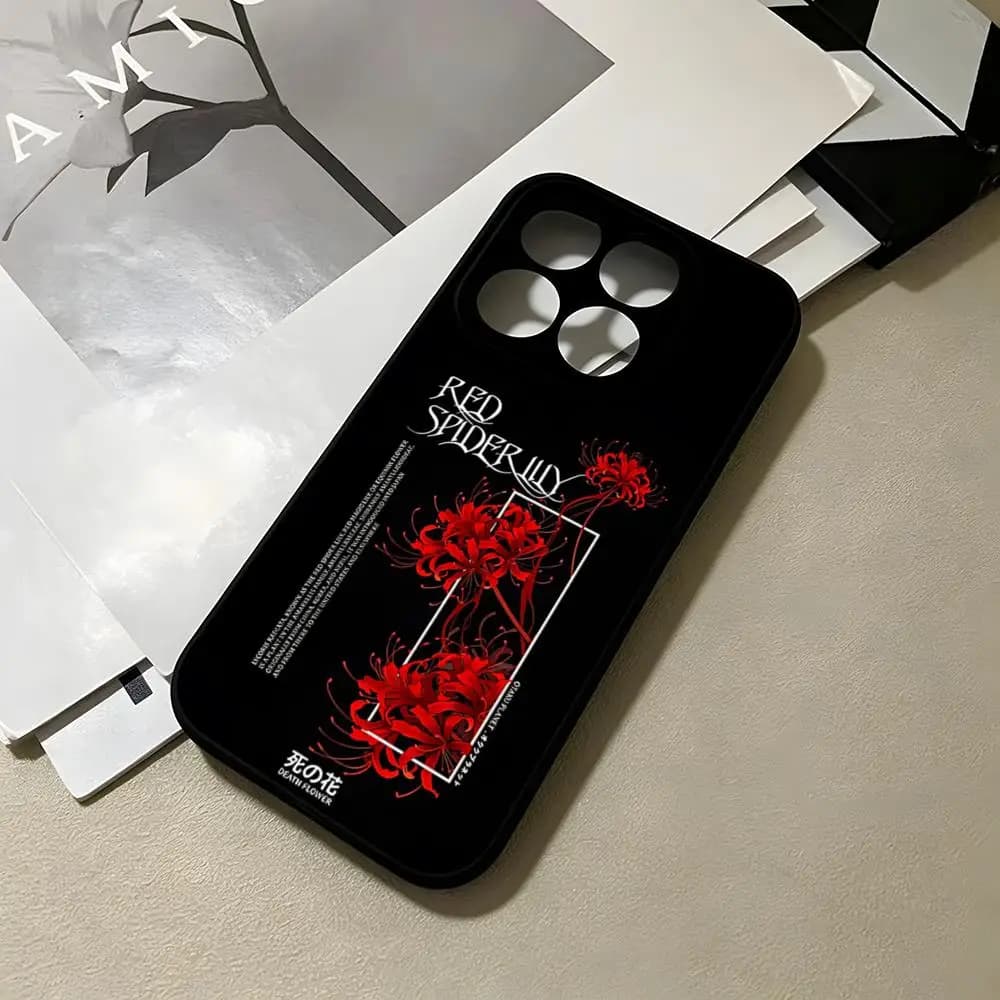 Red Spider Lily Flower Of Hell Phone Case For Xiaomi 17 Pro Ultra 15 14 13 12 Pro Ultra Redmi 15 Pro Plus 5G 4G Silicone Cover