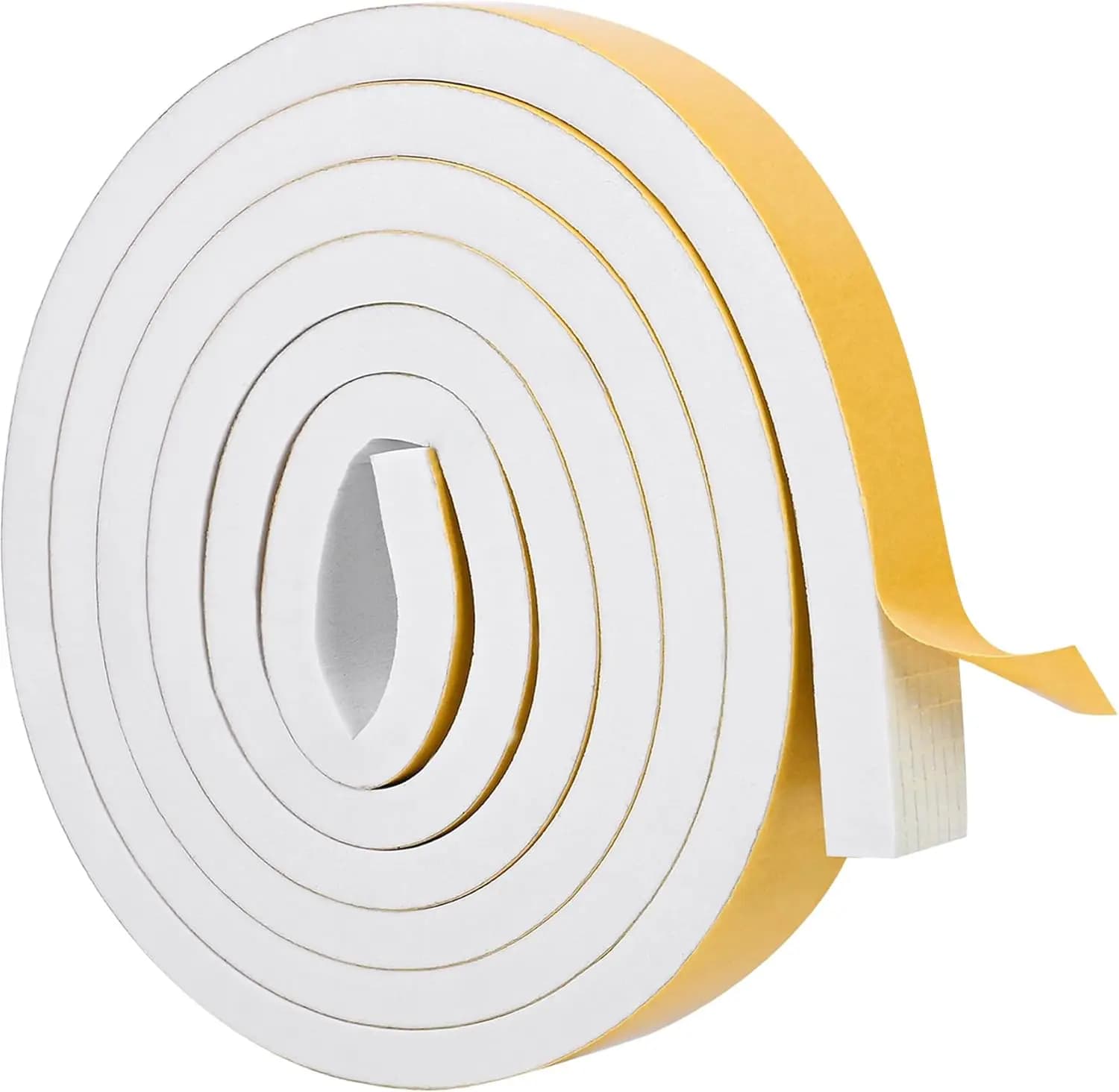 Nastro Adesivo in Schiuma per Isolamento Termico di Porte e Finestre, 1/2"x1/4"x16.5'
