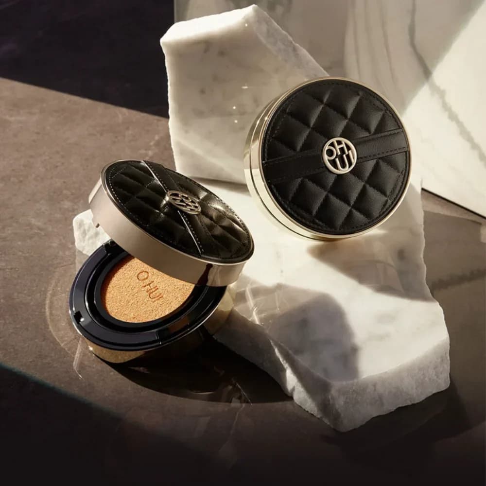 Crema BB Coreana Black Gold con Cuscinetto d'Aria, Fondotinta e Correttore Idratante a Lunga Durata con Confezione di Ricambio, Cosmetici per il Trucco