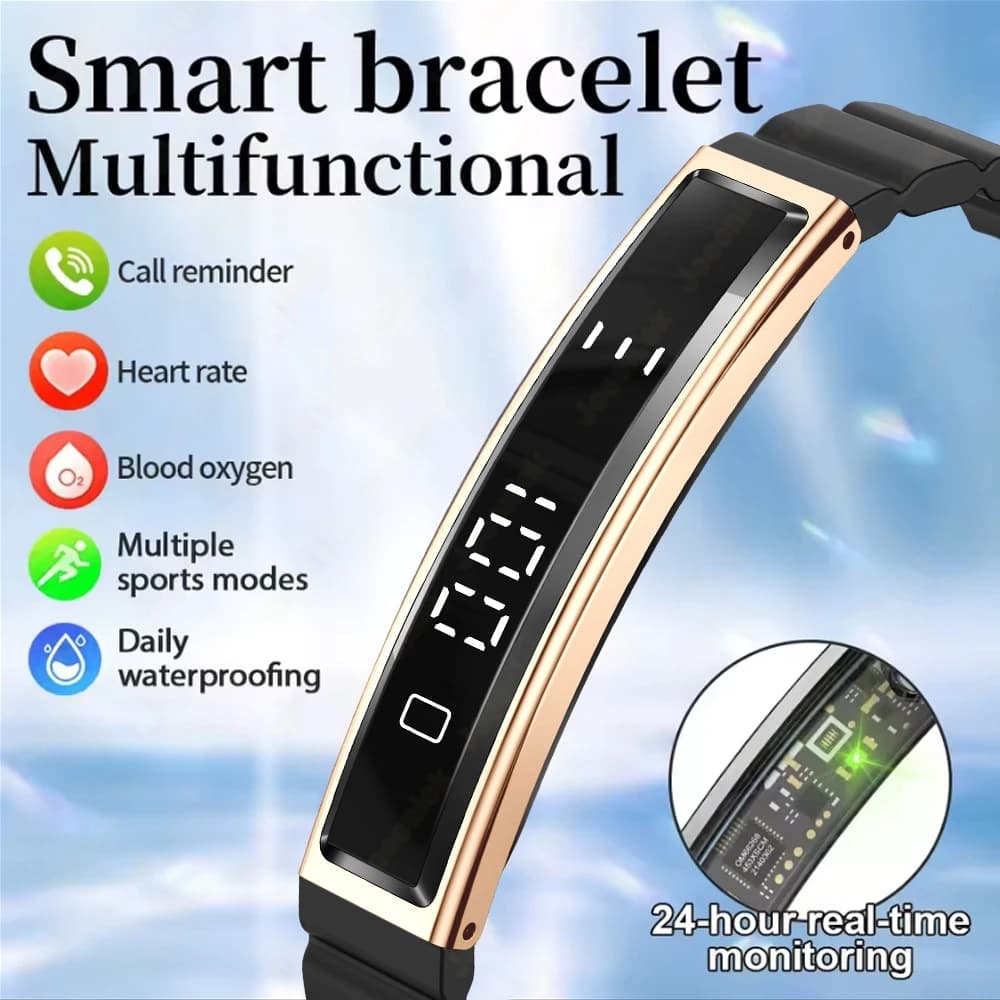 2026 New Smart Watch Pedometer Health Women's Smart Bracelet Sport Fitness Waterproof Bracelets for Sleep Heart Rate Monitoring