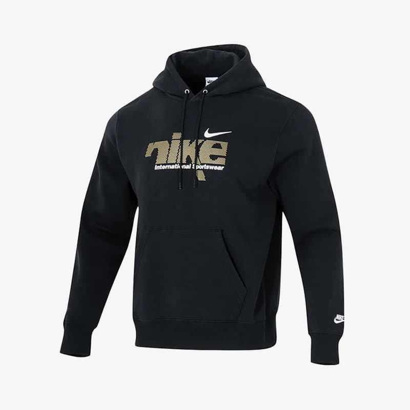 Felpa con cappuccio invernale da uomo originale Nike con stampa sul davanti, IM8322-010