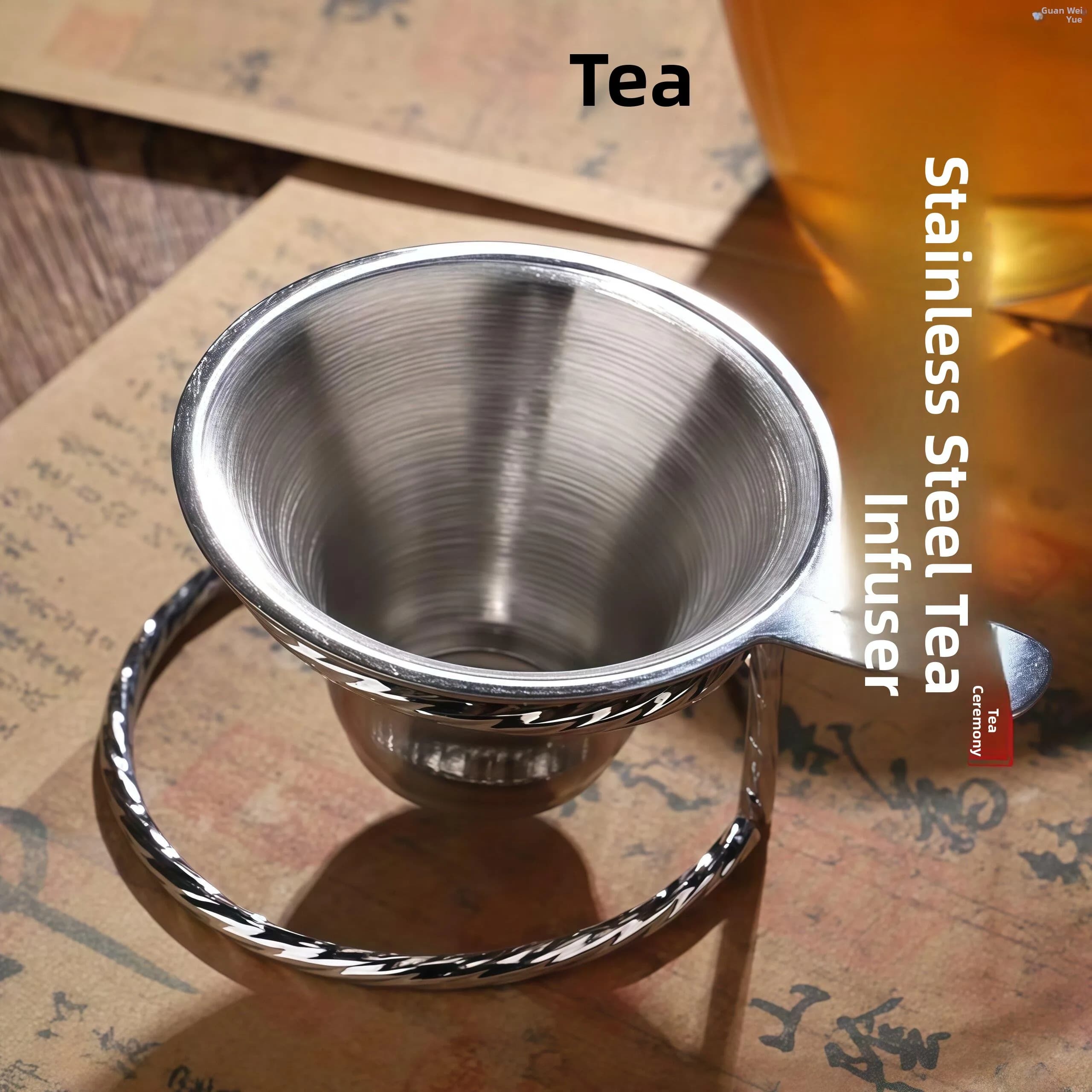 Stainless Steel Tea Strainer Holder Tea Tray Public Cup Filter Tea Wastebasket Tea Set Accessories Kitchen Dining Tableware